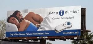 sleep number billboard outdoor ad